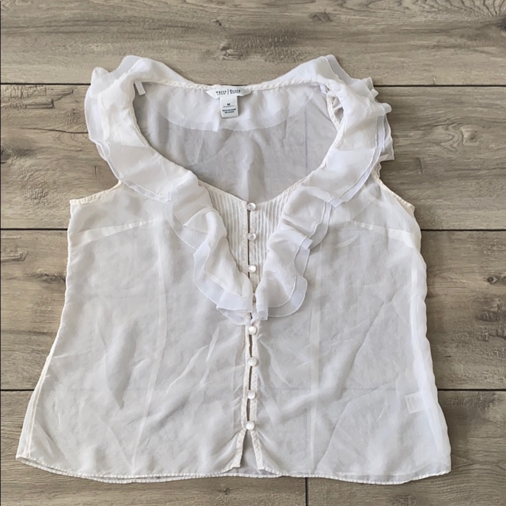 White House Black Market Women's Silk Blouse Sz M